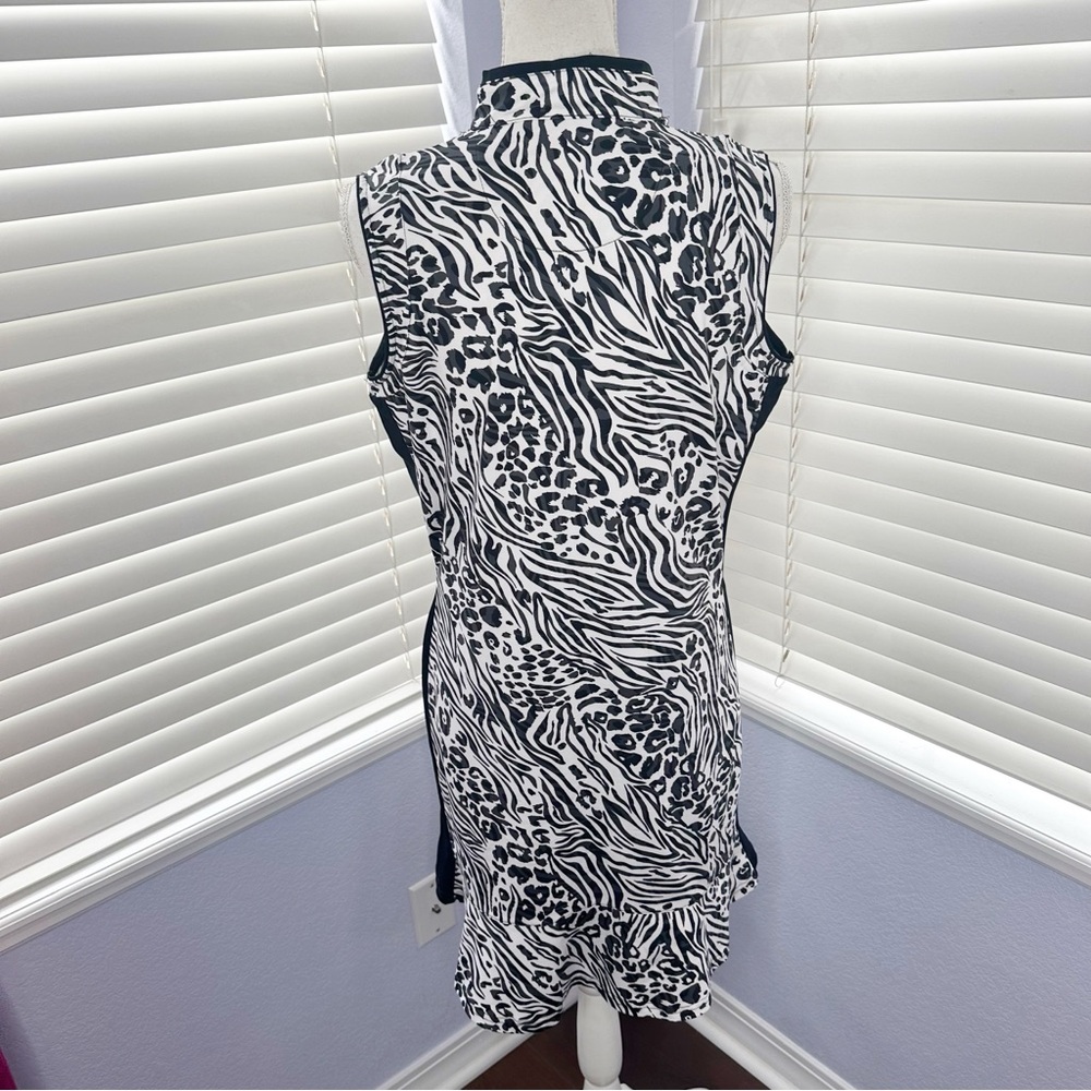 Tail Zebra Print Sleeveless Dress - Picture 4 of 8
